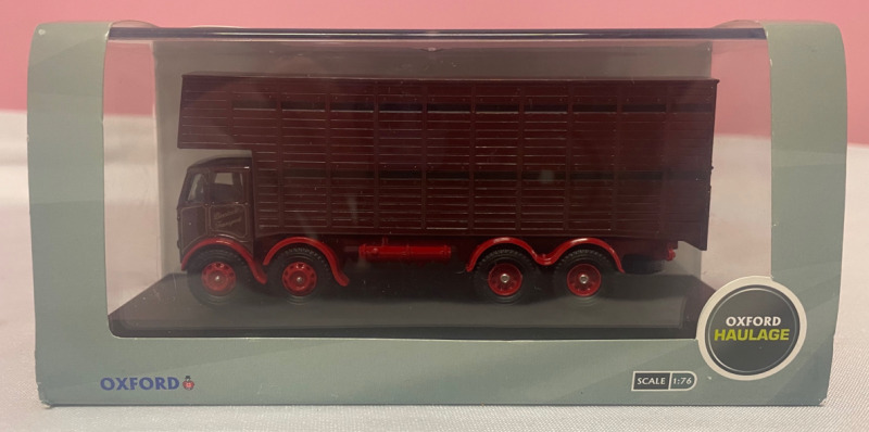 NEW OXFORD Haulage Atkinson Cattle Truck L Davies & Sons Diecast Model Scale 1:76