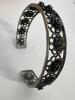 Estate Niello Silver Iraqi Pendant and figural Cuff Bracelet - 5