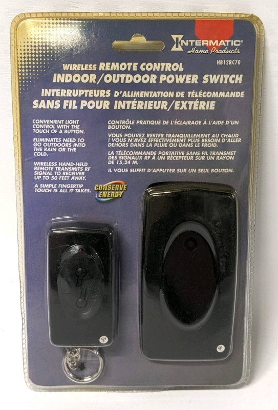 New Intermatic Wireless Remote Control Indoor/Outdoor Power Switch