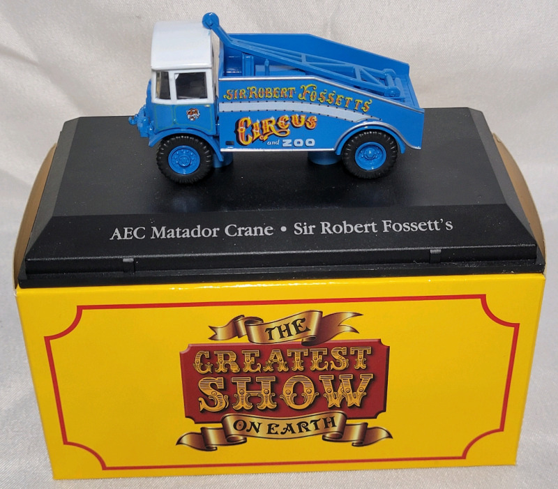 Atlas Edition The Greatest Show on Earth " Sir Robert Fossett's Circus & Zoo " Diecast w/Box