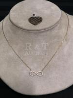 925 Chain with Infinity Pendant + 925 Heart Pendant