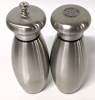 Fresco Stainless Steel Pepper Mill & Salt Shaker Set + Metal RBC Water Bottle - 2