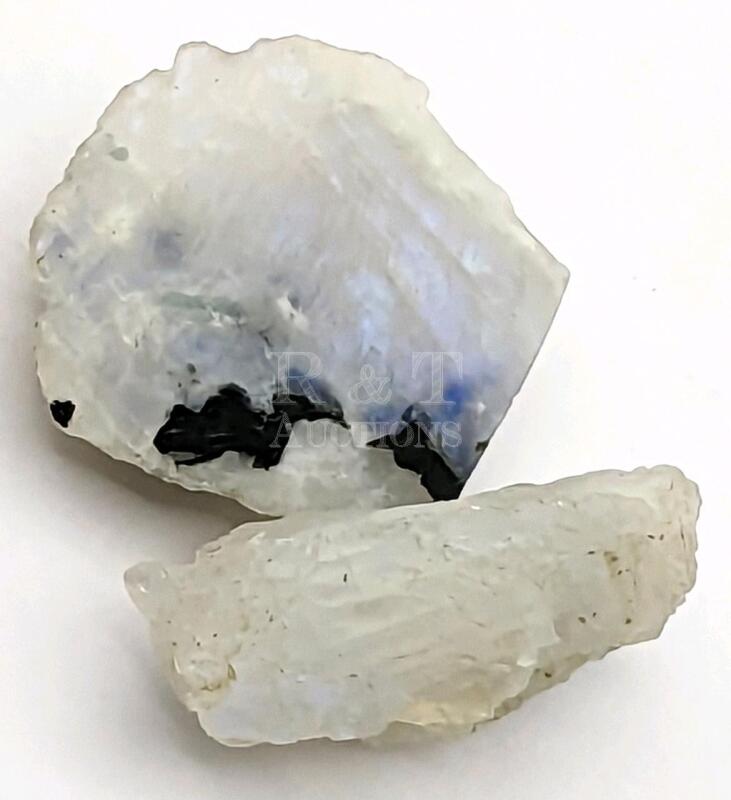 2 New Raw MOONSTONE Pieces