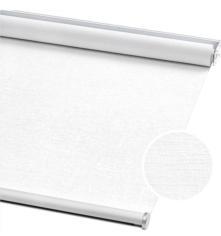 NEW ChrisDowa Cordless 100% Blackout Roller Shade - White 22" W x 72" H