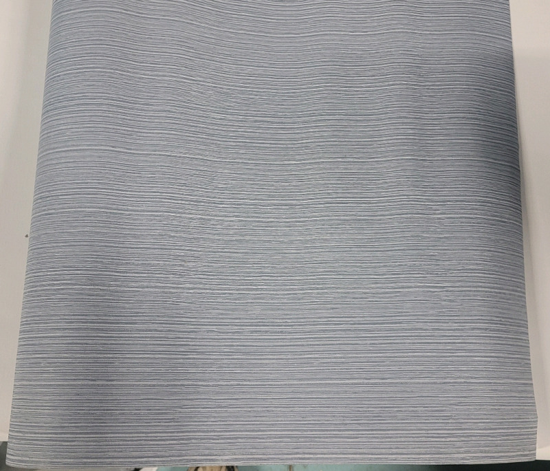 New - Peel 'N Stick Wall Paper , Light Blue / Grey . 24"×50ft to 75ft ?? .