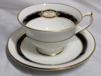 Ansley " For Home and Counrty " Cup & Saucer . No chips or cracks