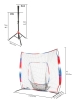 Changoal 7' x 7' Baseball Softball Combo - Net & Ball Tee with Travel Bag - 3