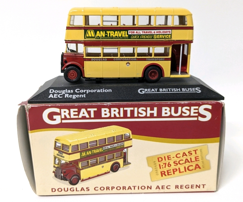 Atlas 1:76 Scale Diecast Replica Great British Buses Douglas Corporation AEC Regent