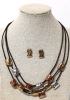 A Quartet of Shiny Metallic Necklaces (+ a Pair of Matching Earrings) - 5