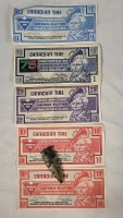 $2.45 Canadian Tire Money & 2.5" Arrowhead