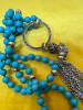 Robin Egg Blue Lucite Y Necklace plus 4 more - 6