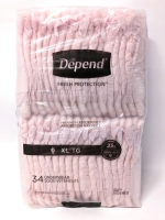 New DEPEND Maximum Absorbency Ladies XL Disposable Underwear (34 Per Pack)