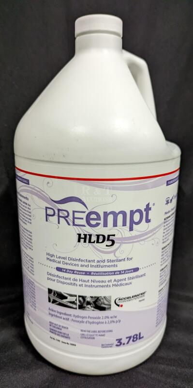 NEW Preempt HLD5 Disinfectant and Sterilant 3.78L