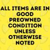 Items Are in Good Preowned Condition Unless Otherwise Noted