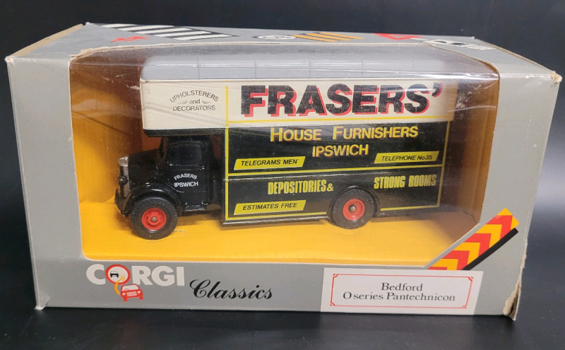 Corgi Classics " Frasers' House Furnishers " Bedford O Series Diecast Van in Original Box