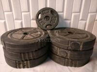 7 - 2.5kg Weight Plates - For 1" Bar