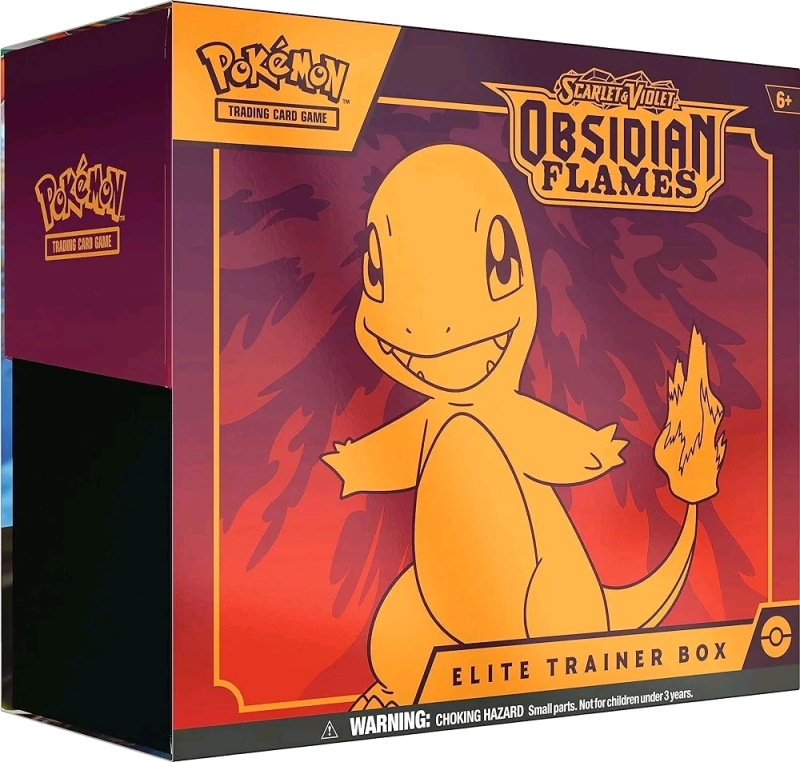 New , Sealed - Pokemon Scarlet & Violet-Obsidian Flames Elite Trainer Box