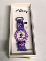 New DISNEY Minnie Mouse Girls'' Kids' Plastic Time Teacher Analog Quartz Watch