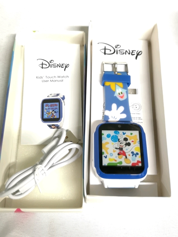 New Mickey Mouse Disney Kids Smart Digital Touchscreen Interactive Silicone Printed Strap Watch<br/>