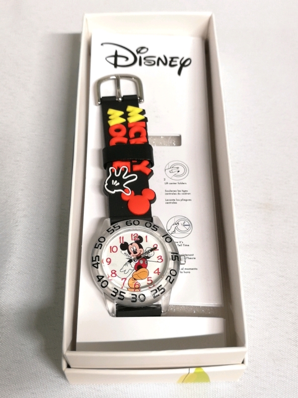 New DISNEY Mickey Mouse Boys' Kids' Plastic Time Teacher Analog Quartz Watch