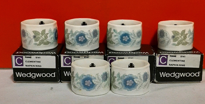 Vintage Wedgwood Clementine Napkin Rings