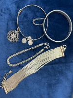 4 Bracelets Rope Hinged Multi Stand & Alex & Ani