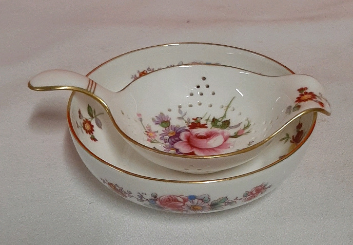 Vintage Royal Crown Derby Tea Strainer