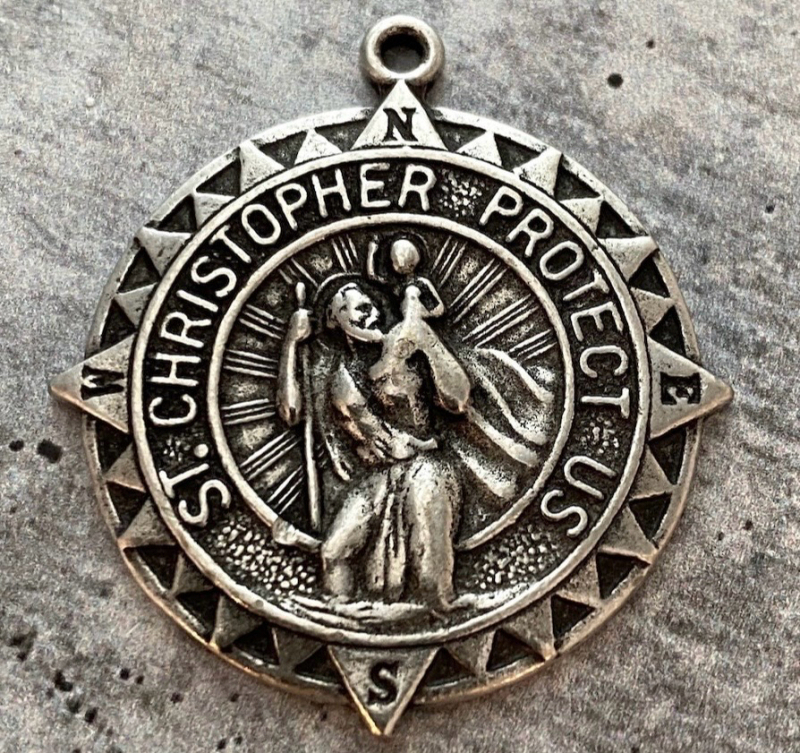 Saint Christopher Medal Pendant for Travelers