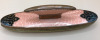 Antique French Copper & Guilloche Enamel Nail Buffer 6 inches long - 2