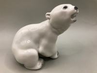 Lomonosov Polar Bear Figurine Made in USSR 4.5 inches tall