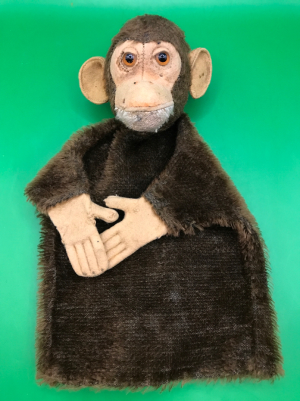 Vintage Steiff Jocko The Monkey Hand Puppet 9 inches tall