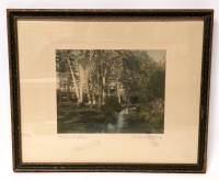 Wallace Nutting " White and Green " Print ( Signed )
