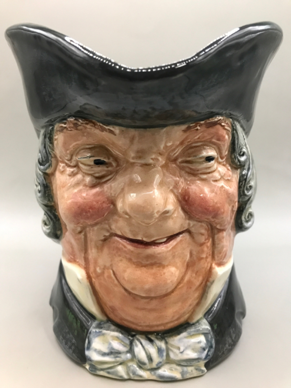 Royal Doulton England Parson Brown Character Jug D5486 6.5 inches tall