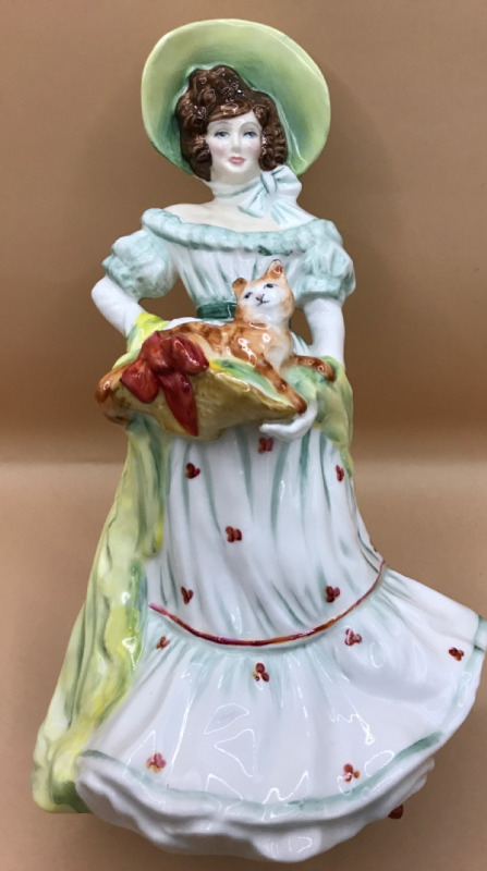 Royal Doulton England Lady Doulton 1997 Jane A Michael Doulton Exclusive & Signed by him 9 inches tall