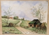 Antique Watercolor Signed H Griggs - 3