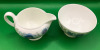 Wedgwood England Clementines Cream & Sugar 2.5 inches tall in original box - 3