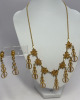 Art Deco Revival Bib Dangle Neclace Earring Set