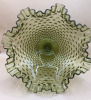 Vintage Colonial Hobnail Ruffled Glass Foofer Bowl 6.5 inch tall - 2