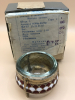 2 Vintage Russian Silverplate & Enamel Open Salts & Russian Communist Era Silverplate & Enamel Open Salt 1.5 inches tall - 3