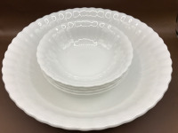 Royal Albert England Reverie Vegetable Bowl & 4 Dessert Bowls 9.5 to 5 inches wide
