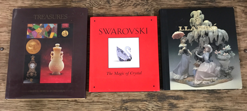 3 Books Treasures of the Canadian Museum of Civilization Swarovski The Magic of Crystal Lladro The Art Of Porcelain all Hardcover