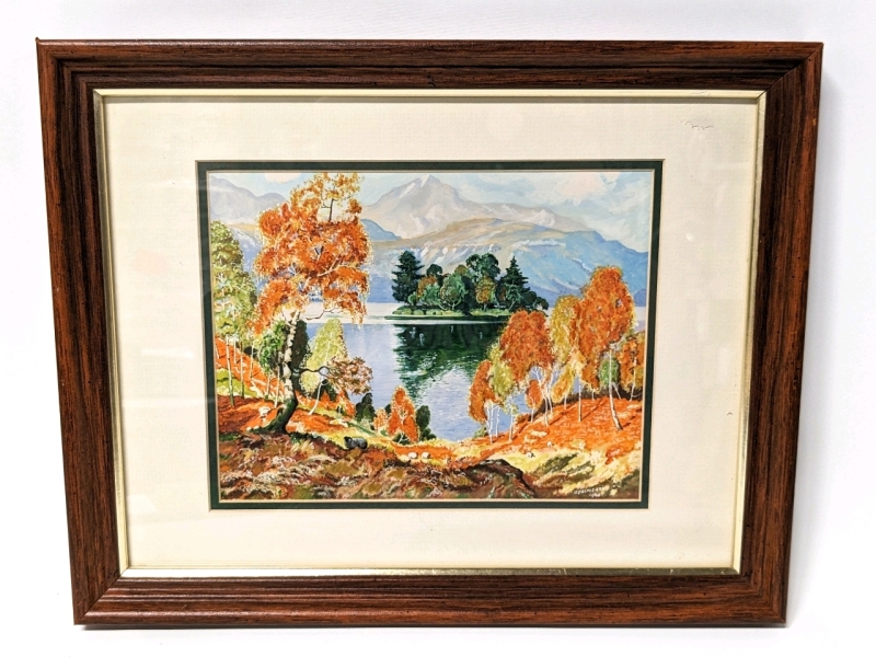 O. Heimsath Watercolor Dated 1949