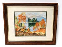O. Heimsath Watercolor Dated 1949