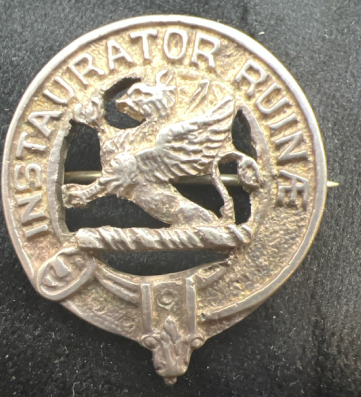 Scottish Silver Clan Badge