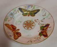 Vintage Rare Ansley Butterfly Lustre Pedestal Dish