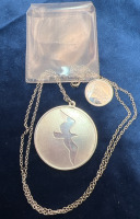 Jonathan Livingston Seagull Vintage Medallion Pendant Sterling Silver