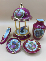 5 Limoges France Miniature Bird Cage Vase Shoe 2 Plates 1.5 to 4 inches
