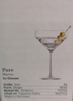 6 New Zwiesel Glas Martini Glasses - made in Germany