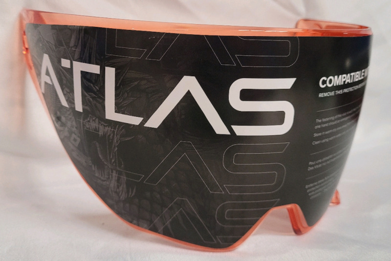 New - Atlas Ruroc Low Light 3.0 / 4.0 Orange Helmet Visor , 43-80% Light Transmission