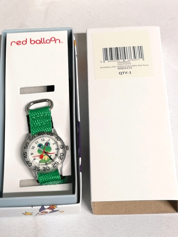 New Red Balloon Kids' Plastic Time Teacher Analog Quartz Watch